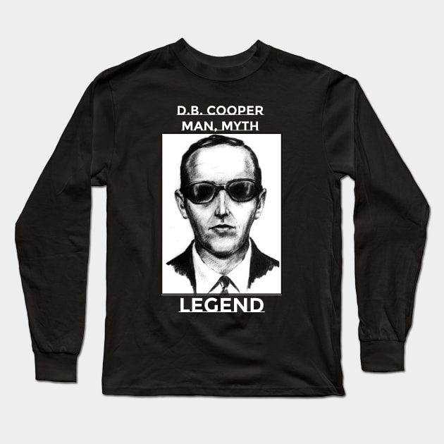 D.B. COOPER MAN MYTH LEGEND Long Sleeve T-Shirt by j2artist